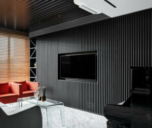 WALL PANEL BRUSHED BLACK II